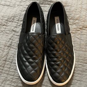 Black Steve Madden Slip-On Sneakers